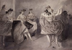 Dance Scene in a Public House, circa 1865 by Constantin Guys