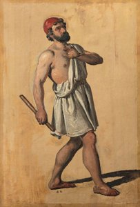 Male Figure, Hephaestus (?) by Constantin Hansen