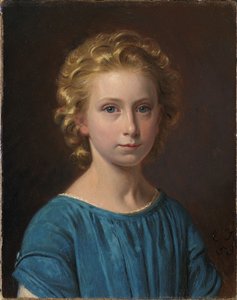 Margrethe Vullum as a Child by Constantin Hansen