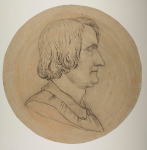 Portrait Medallion of Thorvaldsen by Constantin Hansen