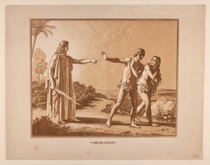 The Expulsion from Paradise by Constantin Hansen