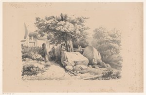Landscape with Entrance Gate to Residence (The Landscape series) by Constantinus Cornelis Huysmans