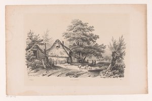 Country Road with Farm by Constantinus Cornelis Huysmans