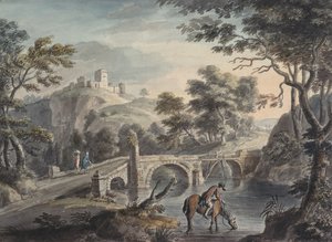 Landscape with Bridge by Copplestone Warre Bamfylde