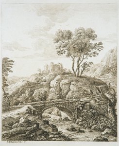 Landscape with Castle by Copplestone Warre Bamfylde