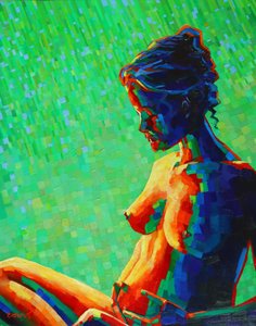 Abstract Nude Woman by Corné Akkers