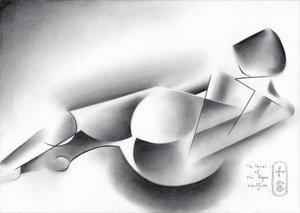 Abstract Reclining Figure by Corné Akkers