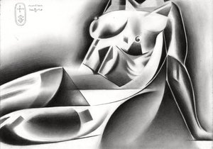 Cubist Female Recline