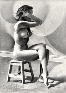 Elegant Figure Sketch by Corné Akkers