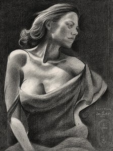 Elegant Woman Portrait by Corné Akkers