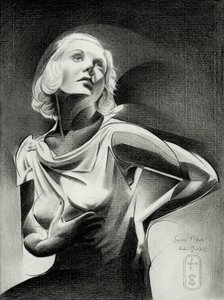 Elegant Woman in Light
