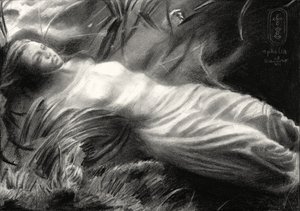 Ethereal Draped Figure by Corné Akkers