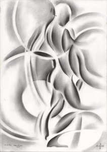 Flowing Female Nude by Corné Akkers