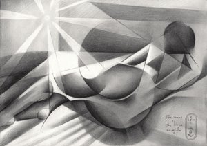 Geometric Reclining Nude