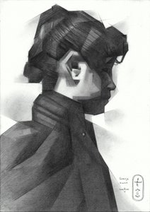 Geometric Woman Profile by Corné Akkers