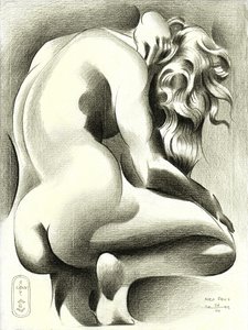Graceful Nude Figure Study by Corné Akkers