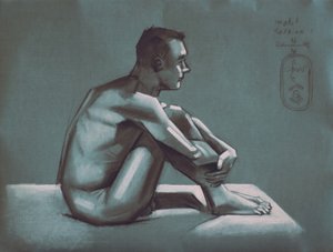 Pensive Male Figure