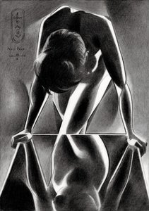 Reflected Female Form by Corné Akkers