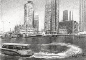 Rotterdam City Sketch