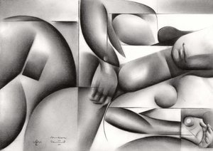 Sensual Geometric Figure by Corné Akkers