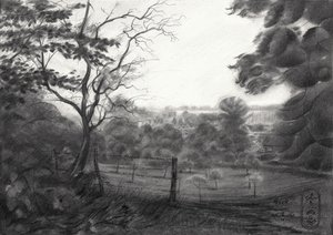 Serene Valley Landscape by Corné Akkers