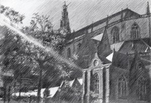 St. Bavo in Haarlem by Corné Akkers