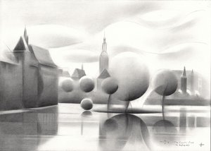 Surreal Cityscape Reflections