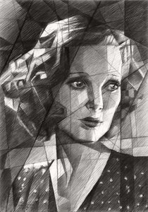 Thoughtful Geometric Portrait