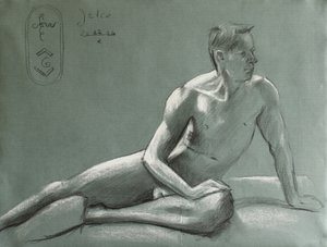 Thoughtful Male Figure Study