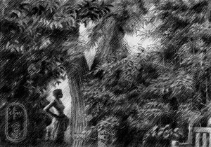 Woman In Garden Light by Corné Akkers