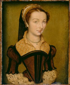 Portrait of Louise de Halluin, Lady of Cipierre by Corneille de Lyon