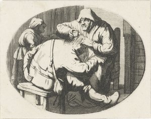 Figures with Lice Comb by Cornelis A. Hellemans
