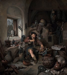 The Alchemist by Cornelis Pietersz Bega