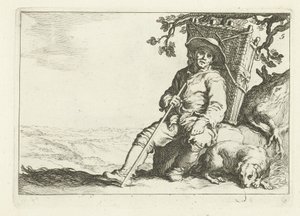 A Resting Peddler by Cornelis Bloemaert (II)