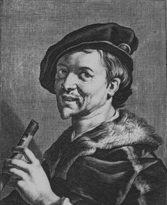 The Man with the Flute by Cornelis Bloemaert