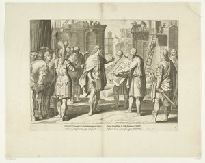 Charles V Orders the Construction of a Monastery, 1555, No. 8 (Scenes from the Life of Charles V) by Cornelis Boel