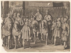 Coronation of Charles V in Bologna, 1530 by Cornelis Boel
