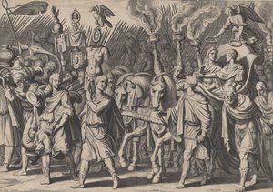 Plate 7: Triumphal Procession after Victory over Turks, from the Triumphs of Charles V by Cornelis Boel