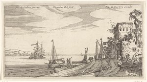 Inn by the Harbor by Cornelis Bol