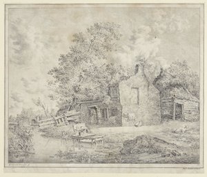 Farm by the Water by Cornelis Borsteegh