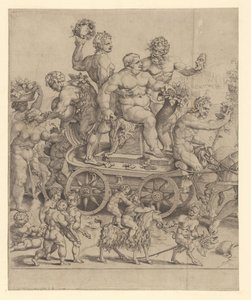 Triumph of Bacchus, Left Plate