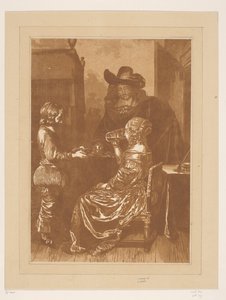 Gentleman and Lady with Page by Cornelis Brouwer