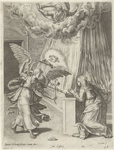 Annunciation by Cornelis Cort