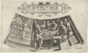 The Marriage of Jacob and Leah and the Birth of Their First Child by Cornelis Cort