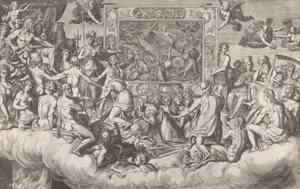 Lament of the Art of Painting Upper Half by Cornelis Cort
