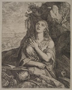 Penitent St. Mary Magdalene by Cornelis Cort