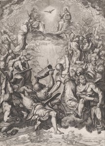 The Adoration of the Trinity by Cornelis Cort