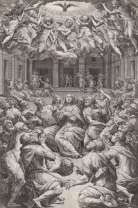 The Pentecost by Cornelis Cort