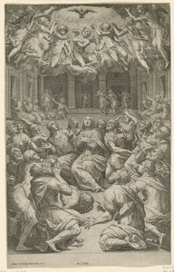 Outpouring of the Holy Spirit by Cornelis Cort