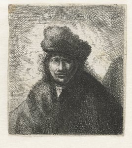 Self-portrait in a Slant Fur Cap: Bust by Cornelis Danckerts (I) (possibly)
